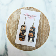 Load image into Gallery viewer, Spooky Bookshelf Mini Bar Earrings
