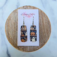 Load image into Gallery viewer, Spooky Bookshelf Mini Bar Earrings