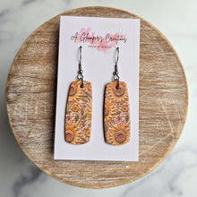 Load image into Gallery viewer, Yellow Sunflower Mini Bar Earrings