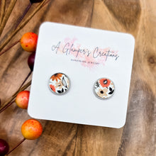Load image into Gallery viewer, Fall Micro Floral Studs