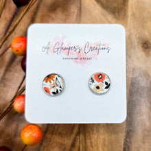Load image into Gallery viewer, Fall Micro Floral Studs
