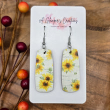 Load image into Gallery viewer, Sunflowers Mini Bar Earrings