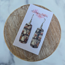 Load image into Gallery viewer, Haunted Bookshelf Mini Bar Earrings
