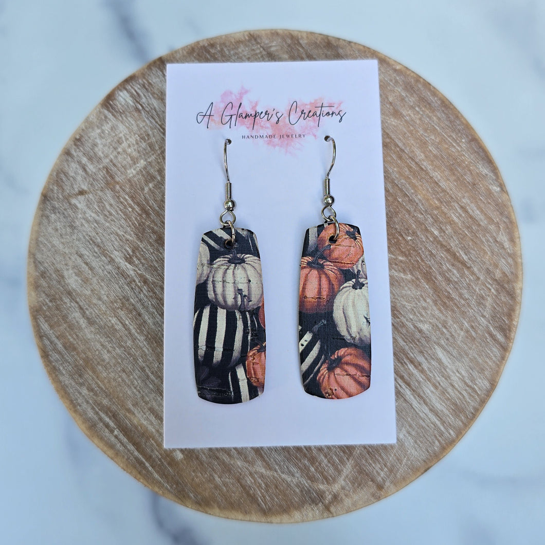 Pumpkin Mini Bar Earrings
