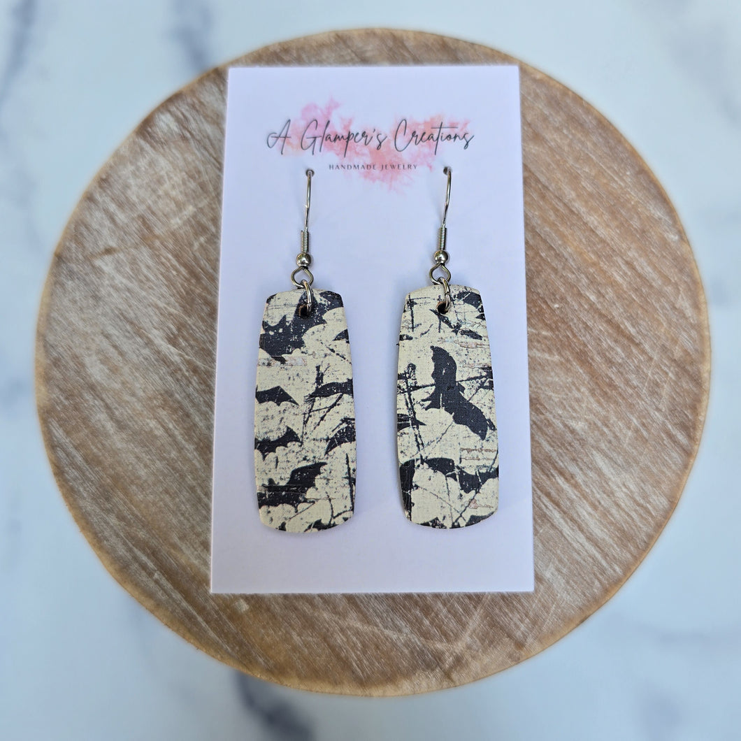 Faded Bats Mini Bar Earrings