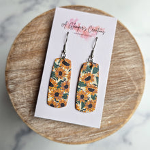 Load image into Gallery viewer, Sunflower Mini Bar Earrings
