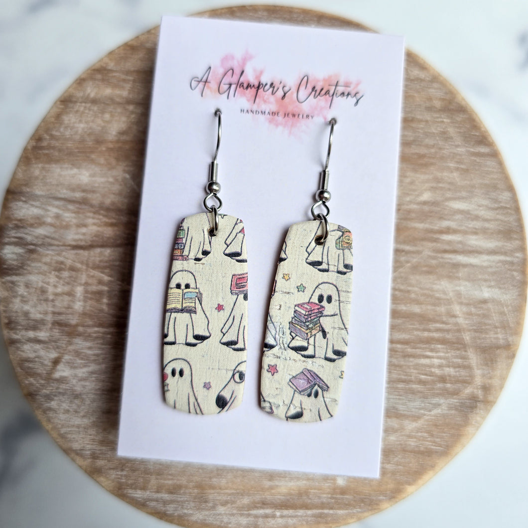 Reading Ghosts Mini Bar Earrings