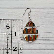 Load image into Gallery viewer, Book Acrylic Teardrop Earrings
