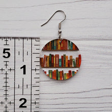 Load image into Gallery viewer, Book Acrylic Circle Earrings
