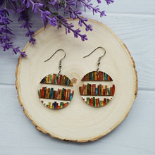 Load image into Gallery viewer, Book Acrylic Circle Earrings
