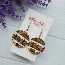 Load image into Gallery viewer, Book Acrylic Circle Earrings
